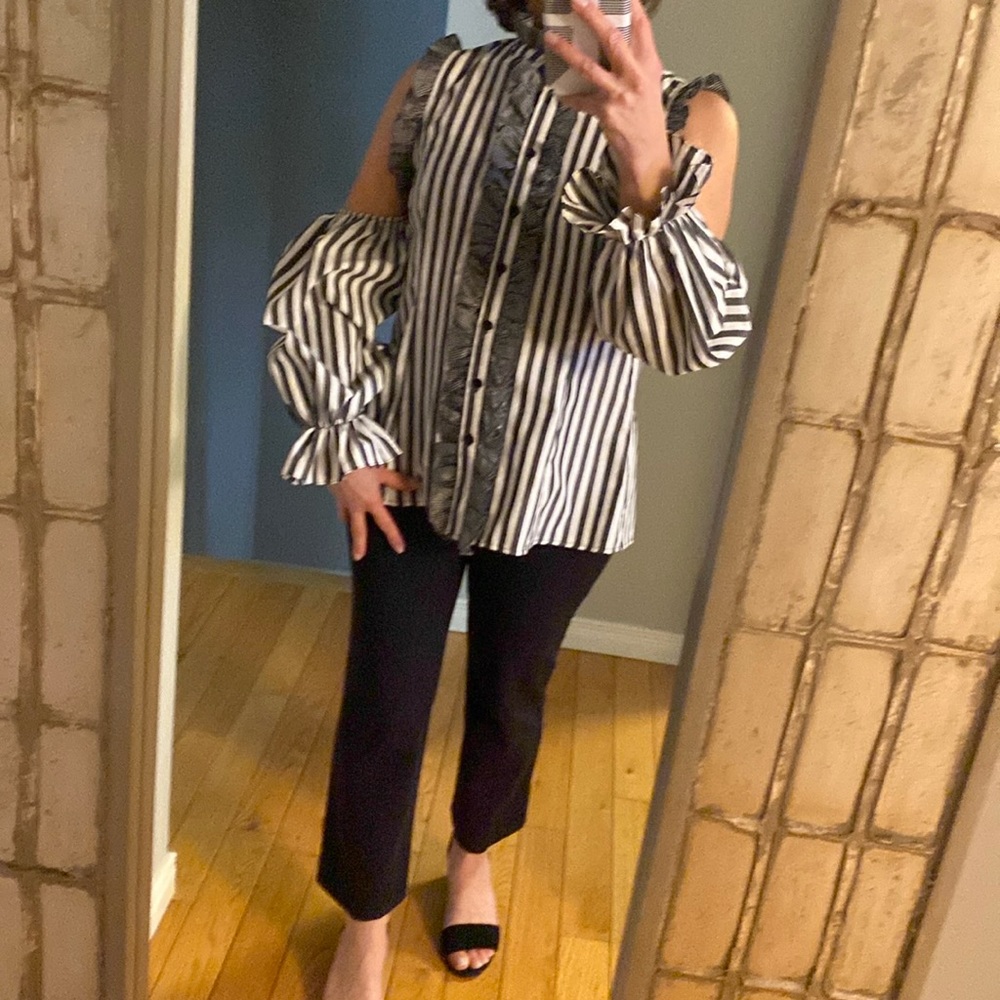 Dis Moi tailored cotton blouse